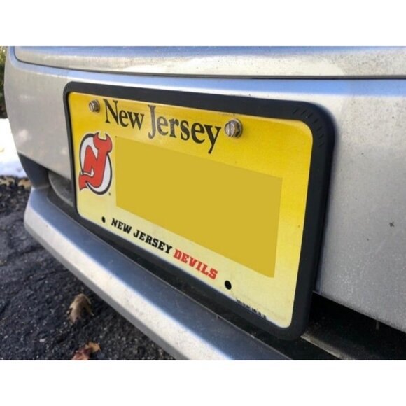 Silicone Black License Plate Frames, 2 Pack Universal Car License Plate Holder - Picture 3 of 3